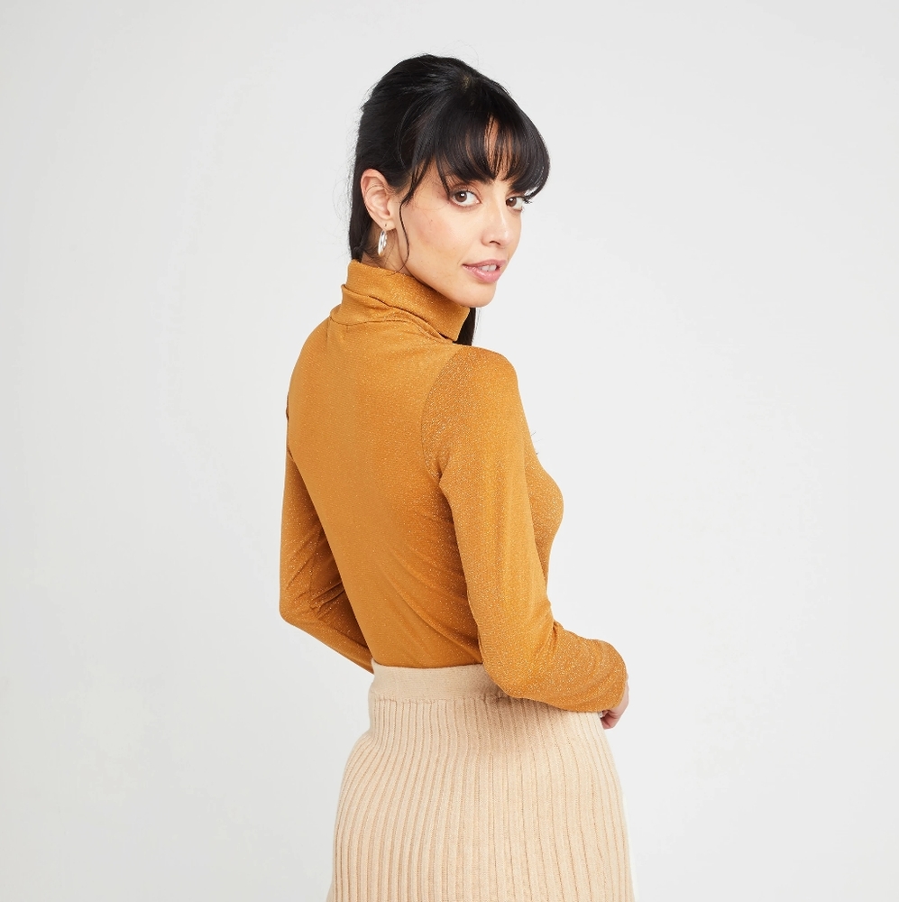 Kourt Westport Turtleneck Top Shimmery - Picture 6 of 6